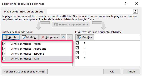 Excel formation - graphique depuis plusieurs feuilles - 06