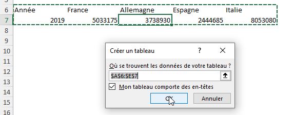 Excel formation - graphique depuis plusieurs feuilles - 12