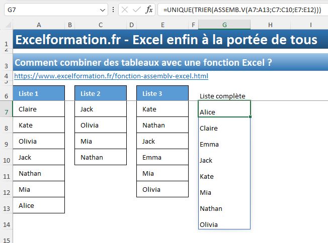 Excel formation - vstack - 13