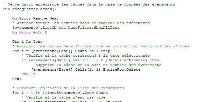 Excel formation - calendrier excel - 07