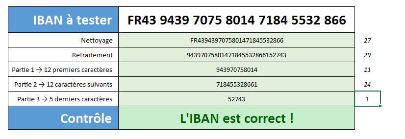 Excel formation - vérifier IBAN - 03