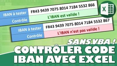 Découvrez comment vérifier un code IBAN en un clin d'œil avec Excel (sans VBA) !