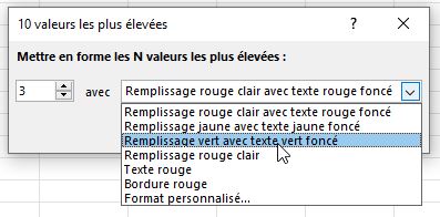 Excel formation - Convertir la mise en forme conditionnelle - 03