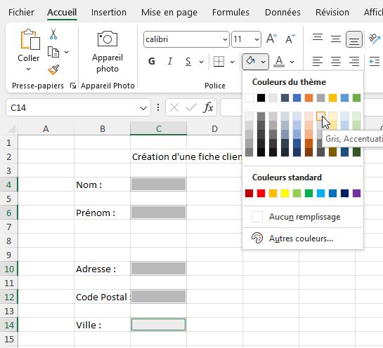 Excel formation - formulaire dynamique sans coder de vba - 03