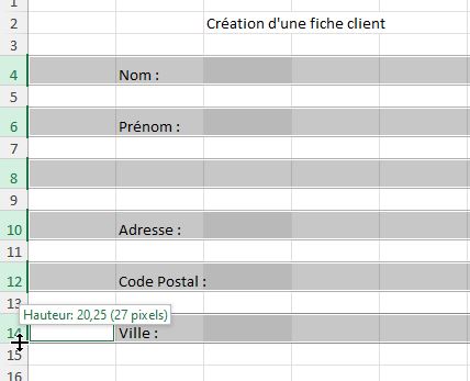 Excel formation - formulaire dynamique sans coder de vba - 04