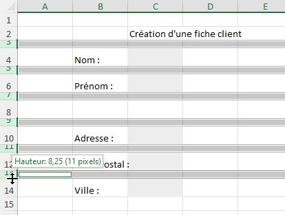 Excel formation - formulaire dynamique sans coder de vba - 05