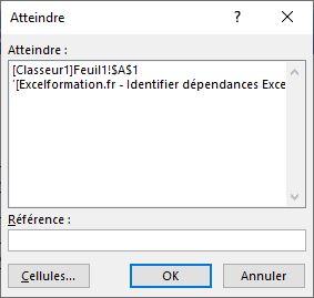 Excel formation - identifier cellules dépendantes - 05