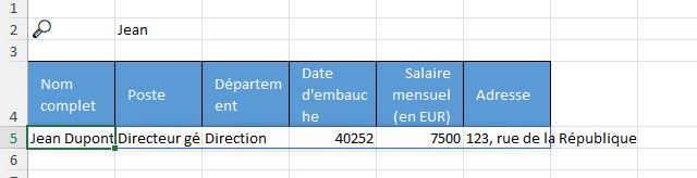 Excel formation - recherche en temps réel - 13