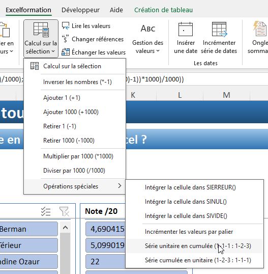 Excel formation - barre d'outils - c2 - 18