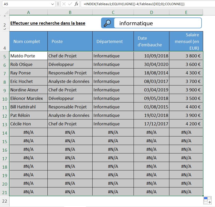 Excel formation - recherche en temps réel - p2 - 05