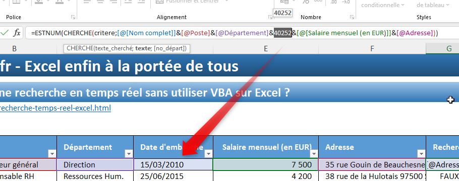 Excel formation - recherche en temps réel - p2 - 08
