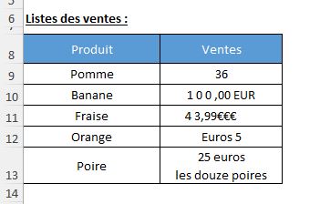 Excel formation - supprimer des caracteres - 01