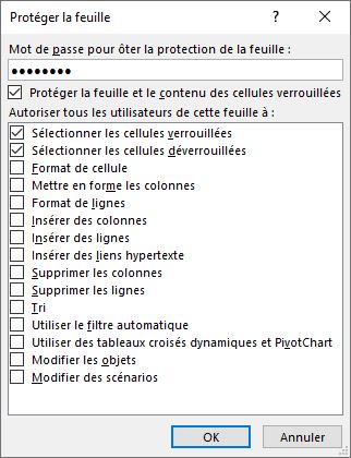 Excel formation - Protéger que format - 09