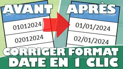 Comment formater des dates correctement dans Excel ?