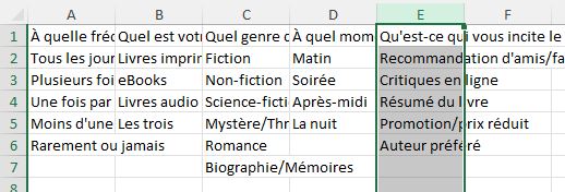 Excel formation - Analyser un sondage avec Excel - 04