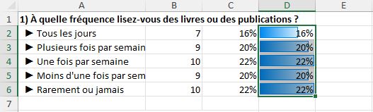 Excel formation - Analyser un sondage avec Excel - 10