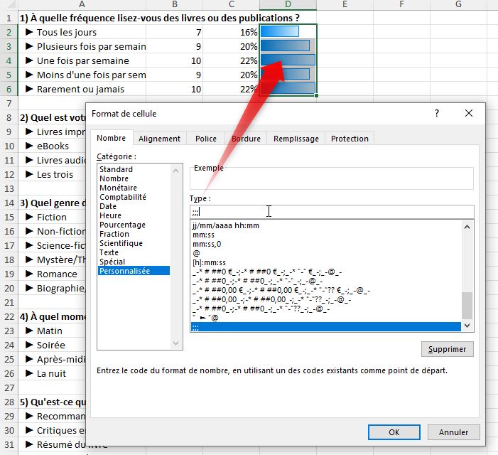 Excel formation - Analyser un sondage avec Excel - 11