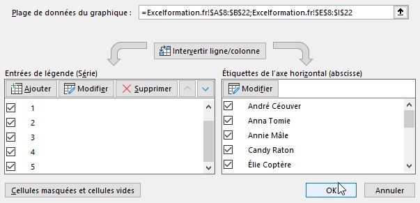 Excel formation - personnaliser la couleur d'un graphique - 09