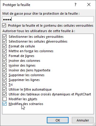 Excel formation - verrouiller objets - 03