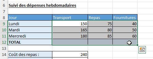 Excel formation - SOMME - 08