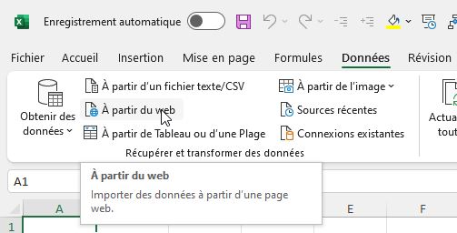 Excel formation - Import tableau HTML dans Excel - 01