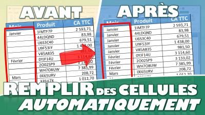 Comment remplir automatiquement des vides d'un tableau Excel en 1 clic !