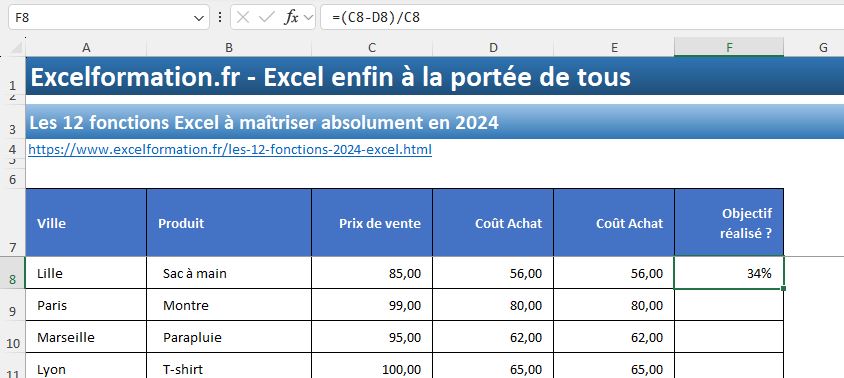 Excel formation - 9FonctionsExcel - 02