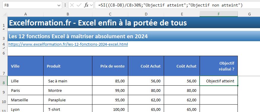 Excel formation - 9FonctionsExcel - 03