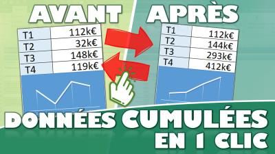 Le secret d'un cumul instantané de vos données dans Excel !