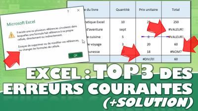 Découvrez le TOP3 des erreurs les plus communes sur Excel (et comment les corriger)