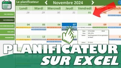 Découvrez comment planifier facilement vos tâches et vos journées sur Excel !