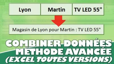 Comment CONCATENER des données dans Excel (toutes versions !)