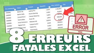 Les 10 erreurs FATALES qui détruisent vos données sur Excel (et comment les éviter)