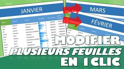 Comment appliquer un format sur plusieurs feuilles Excel en un clic