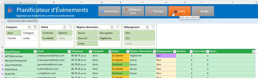 Excel formation - 0068-Gestionnaire d'évènements - 10