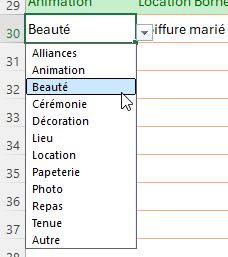 Excel formation - 0068-Gestionnaire d'évènements - 15