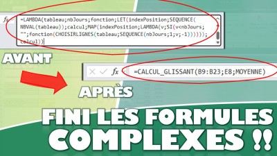 Comment créer une fonction personnalisée pour les Moyennes Mobiles sur Excel (et sans VBA !) ?