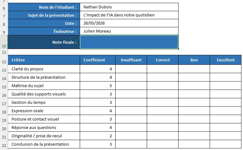 Excel formation - 0104-grilleEvaluationExcel - 01