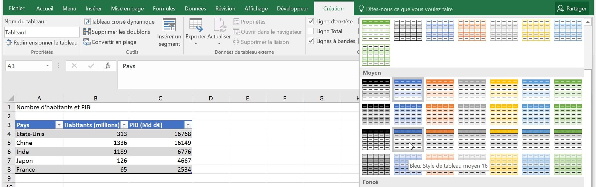 Excel formation - les tableaux de donnees d excel