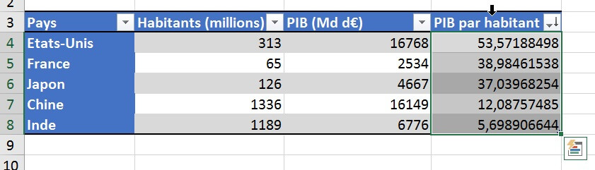 Excel formation - les tableaux de donnees d excel