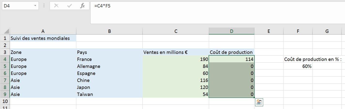 Excel formation - les fonctions de base