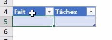 Excel formation - video crer une check list dynamique todo courses fournitures scolaires vacances mariage