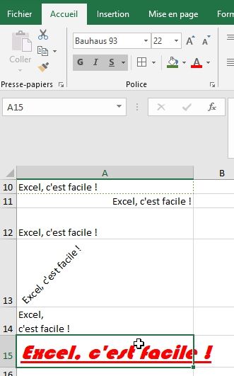Apprendre à utiliser Excel pour les débutants - La mise en forme de cellules - Excel formation