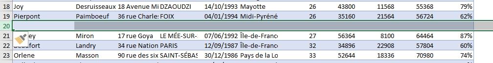 Excel formation - Comment ajouter ou supprimer des lignes - 03