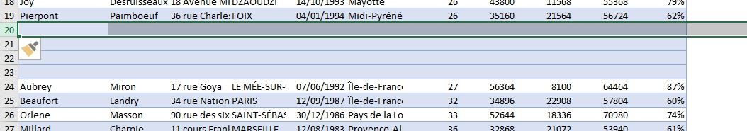 Excel formation - Comment ajouter ou supprimer des lignes - 05
