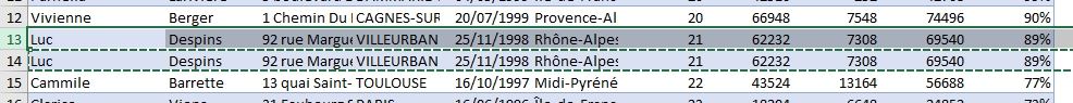 Excel formation - Comment ajouter ou supprimer des lignes - 10