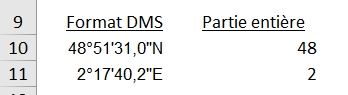 Excel formation - conversion données gps - 05