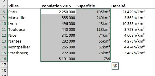 Excel formation - La somme automatique - 11