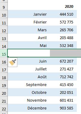 Excel formation - feuille colonne ligne - 13