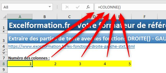 Excel formation - feuille colonne ligne - 15